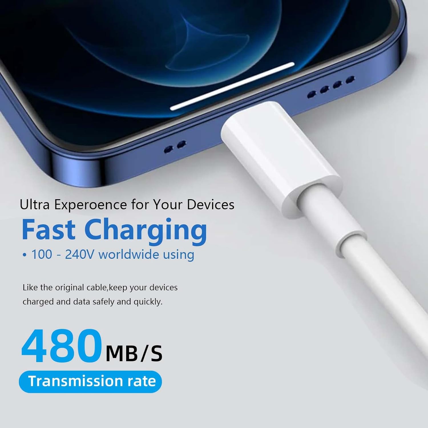 Thumbnail 3 de AHDFWI CarPlay Charger Cable 6.6 ft