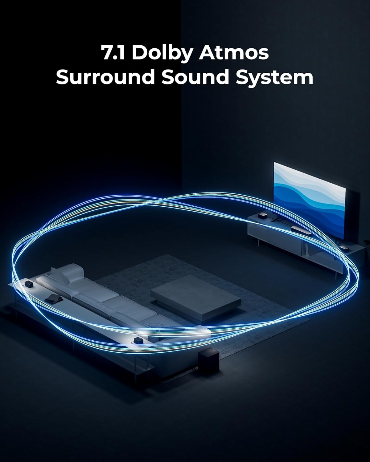 Thumbnail 2 de ULTIMEA Poseidon D80 Boom 7.1. Dolby Atmos soundbar home theatre system with wireless subwoofer