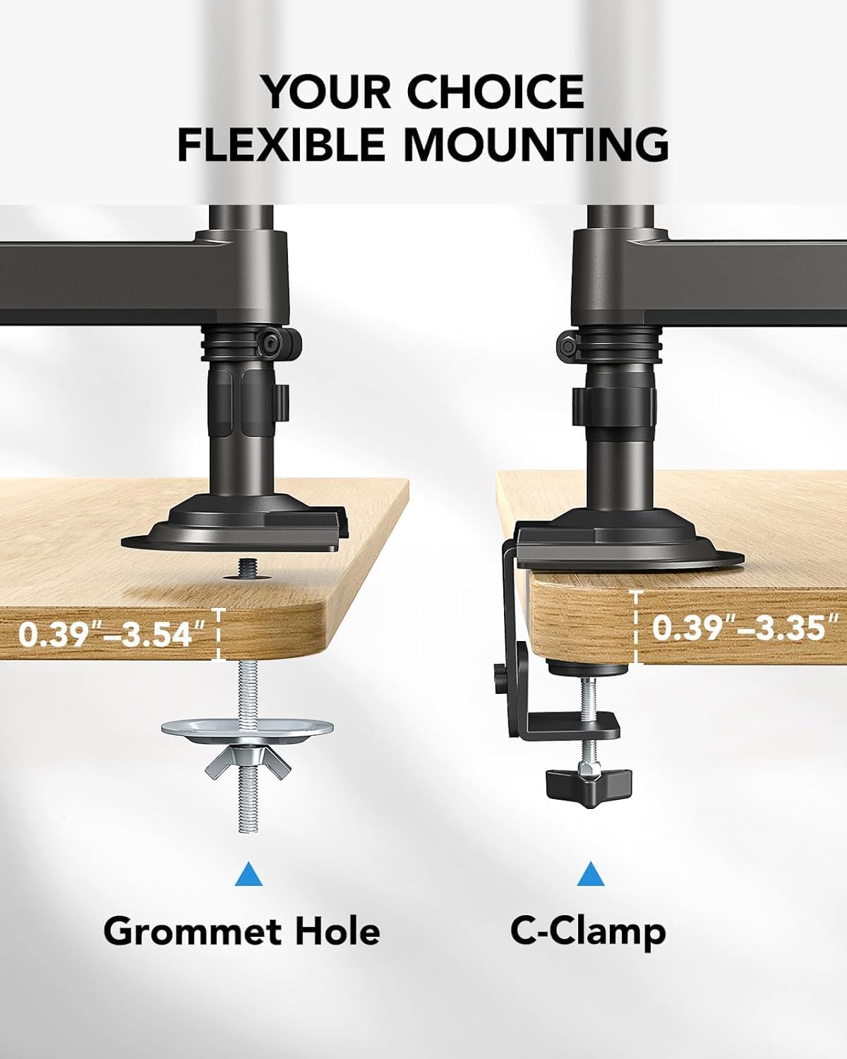 Thumbnail 6 de HUANUO NITROGLIDE Dual Monitor Stand 19.8 lbs