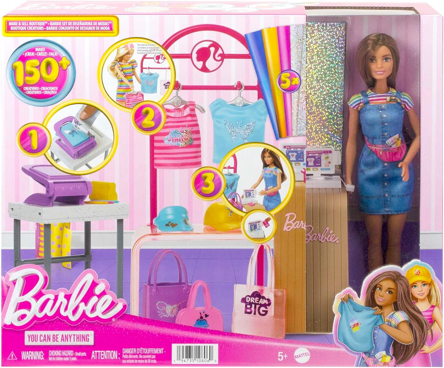 Thumbnail 5 de Barbie playset Make & Sell Boutique 150+