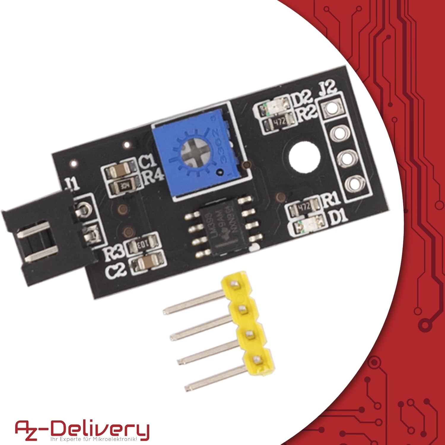 Thumbnail 4 de AZDelivery Set da 5 sensori di umidità del suolo con sonda resistente per Arduino e Raspberry Pi