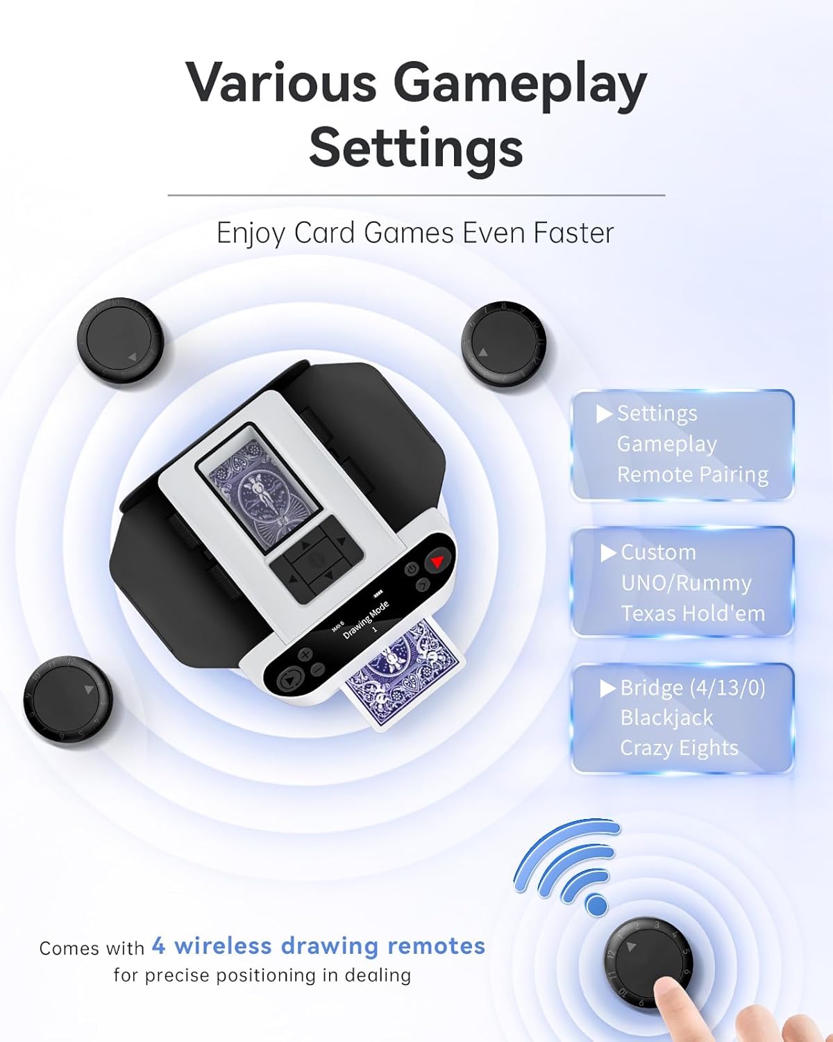 Detalle de XPAW Automatic Card Shuffler 5000mAh 🔄📇