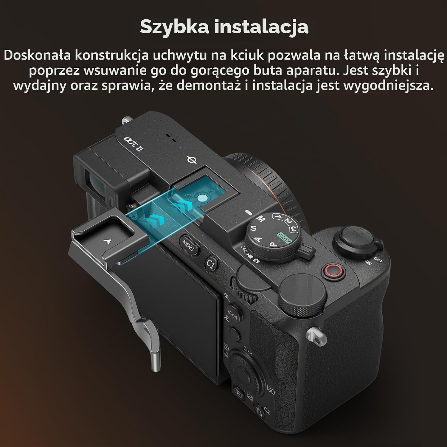 Detalle de SMALLRIG 4820 – uchwyt kciukowy do Sony Alpha 7C, 7C II i 7CR