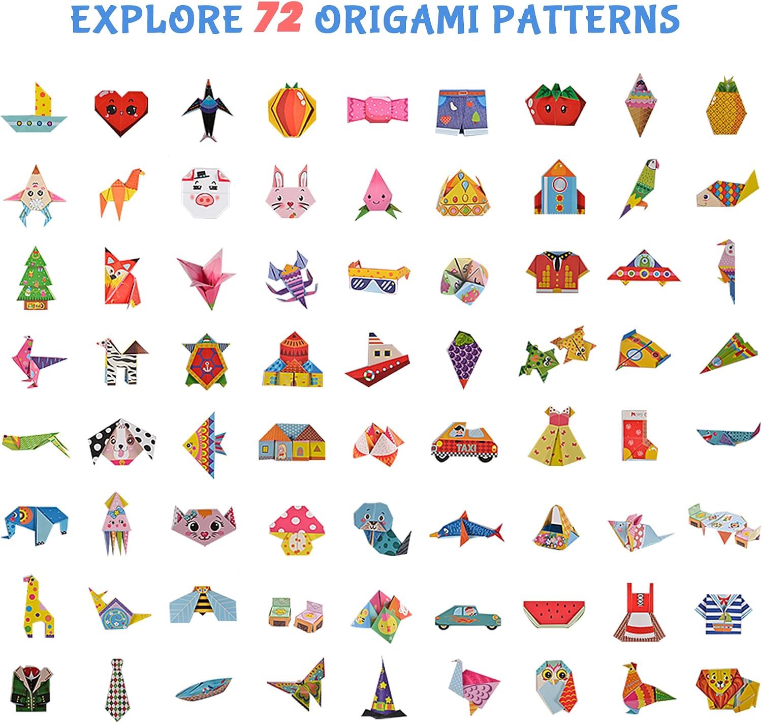 Thumbnail 1 de Origami Kit for Kids, 212 Sheets