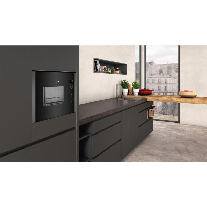 Detalle de NEFF HLAGD53G0 microondas con grill 25 litros