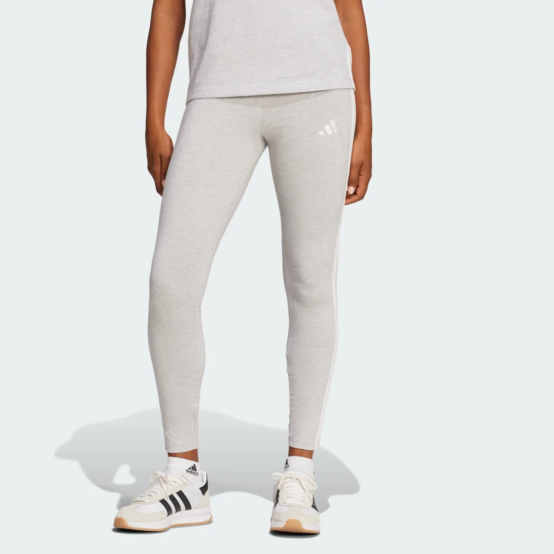 Detalle de Mallas Essentials Cotton 3 bandas de Adidas (Gris) – opinión y qué tener en cuenta