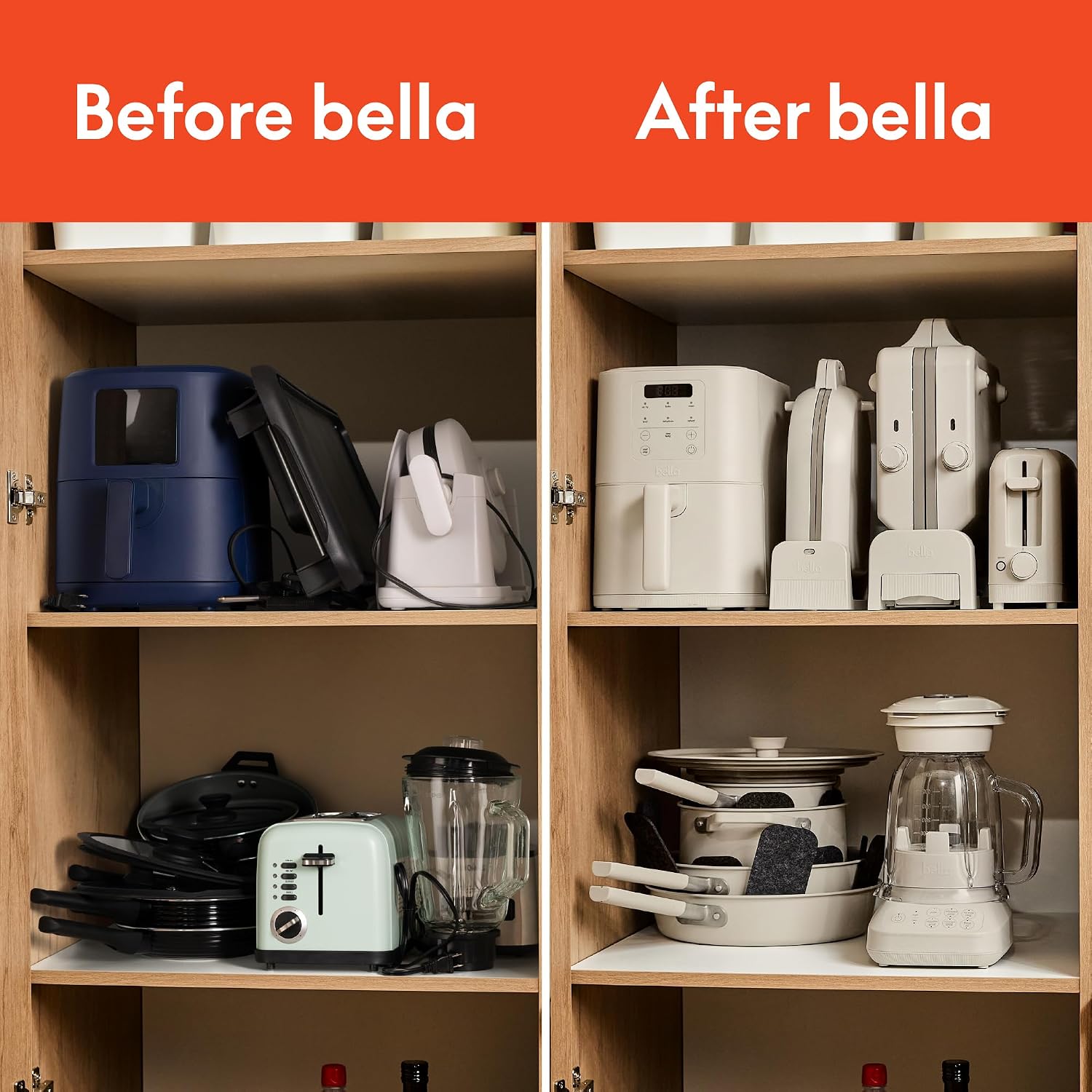 Detalle 2 de bella Fits-Anywhere Flip-n-Store Ceramic Belgian Waffle Maker, Oatmilk