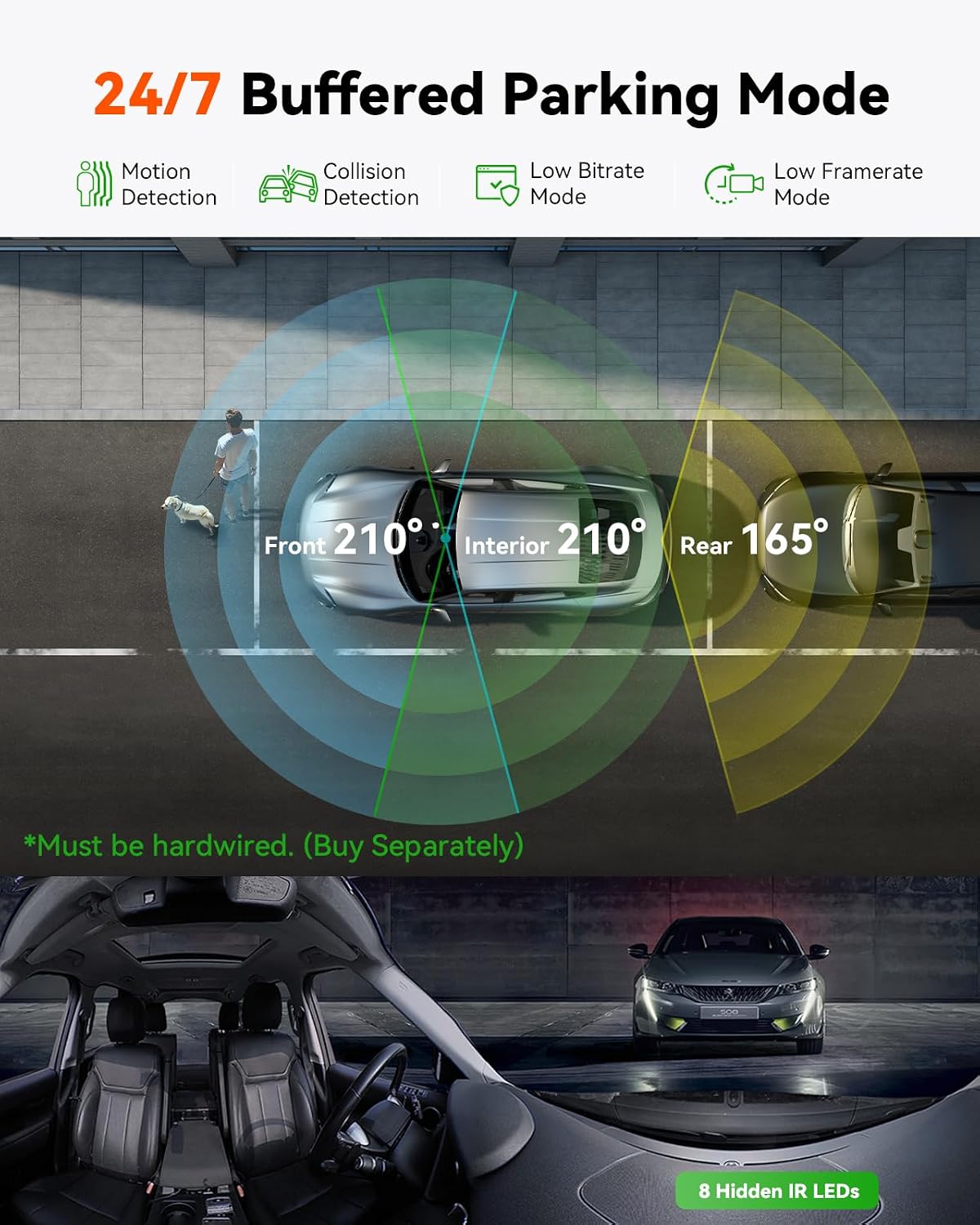 Thumbnail 4 de Vantrue E360 ACE 585° all-channel dash cam