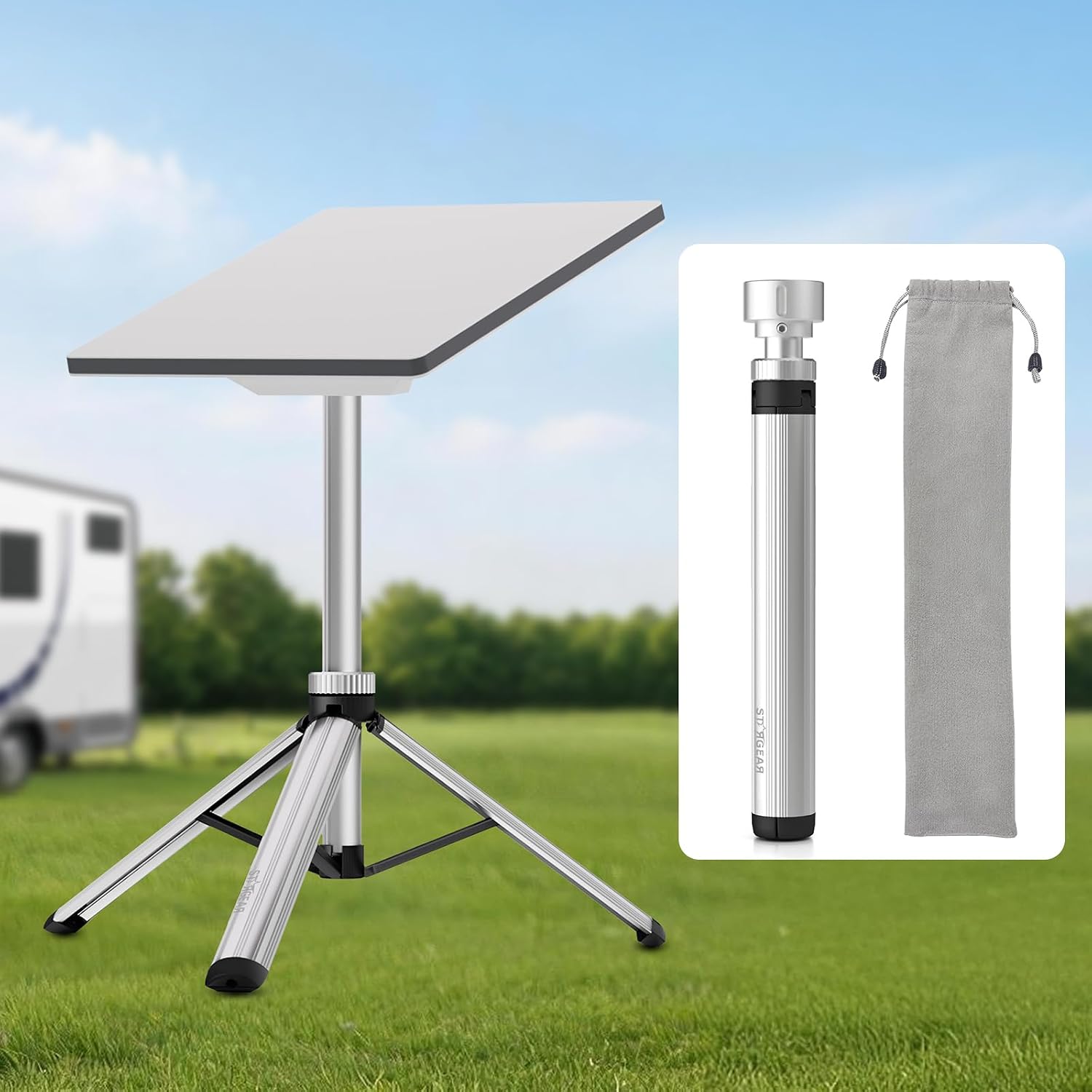 Detalle de STARGEAR Starlink Mini Tripod Stand, Aluminum