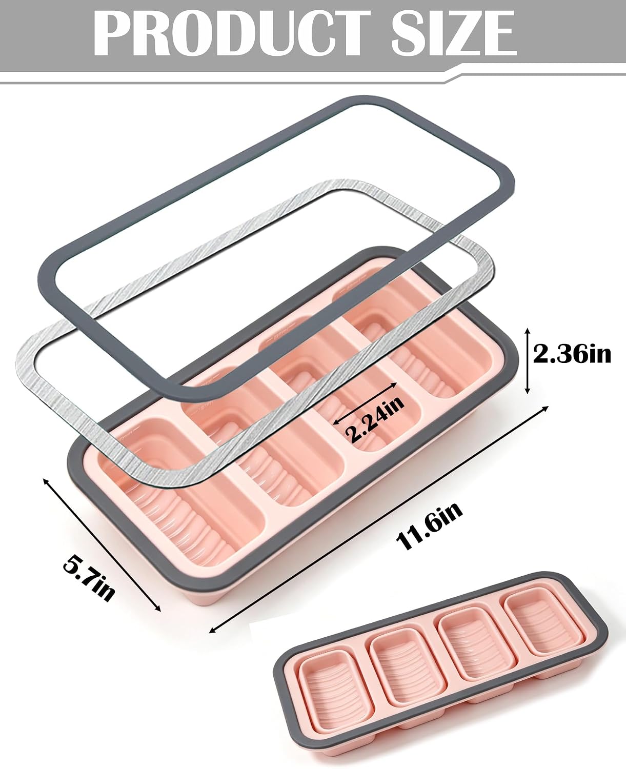 Detalle 2 de Silicone Freezer Trays, 1-Cup