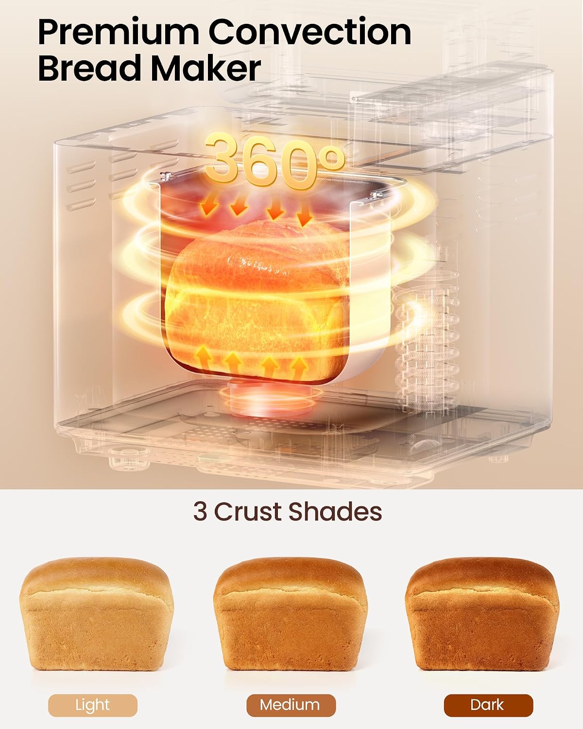 Thumbnail 4 de KOVIET 25-in-1 Bread Maker Machine