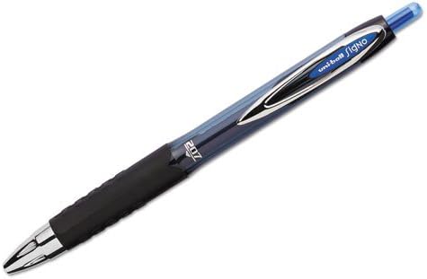 Detalle de Uni-Ball 207 (45532PP) Retractable Gel Pens, Blue Ink, 0.7 mm, 4-Pack
