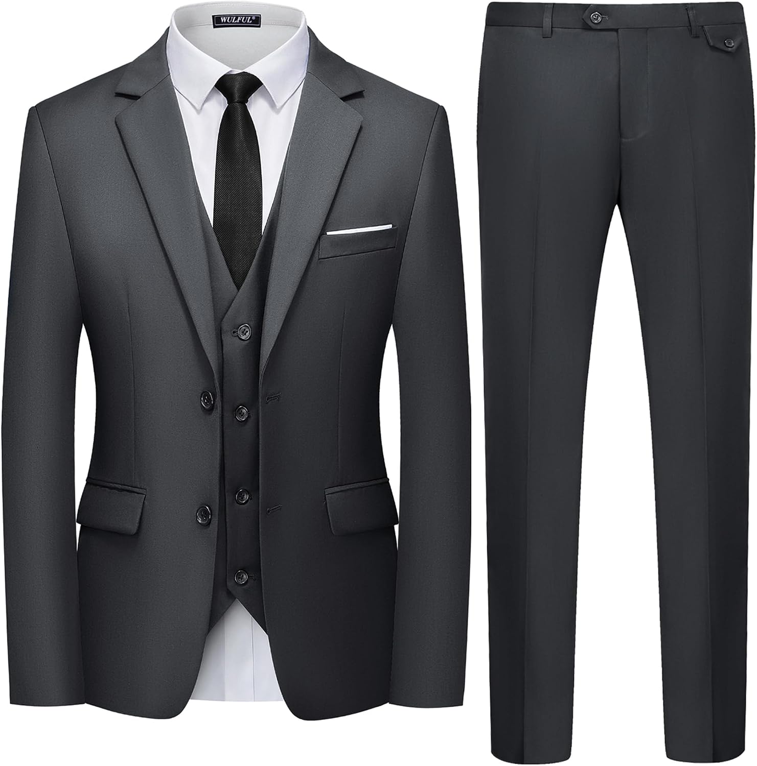 Detalle de WULFUL Men's Suit Set 3-Piece