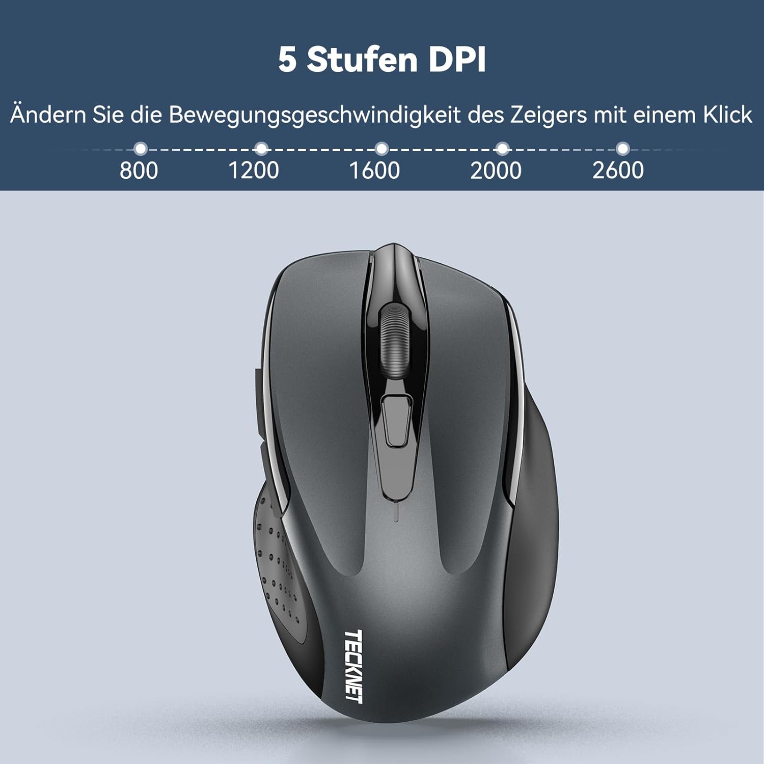 Detalle de TECKNET Kabellose Maus 2600 DPI đź–±