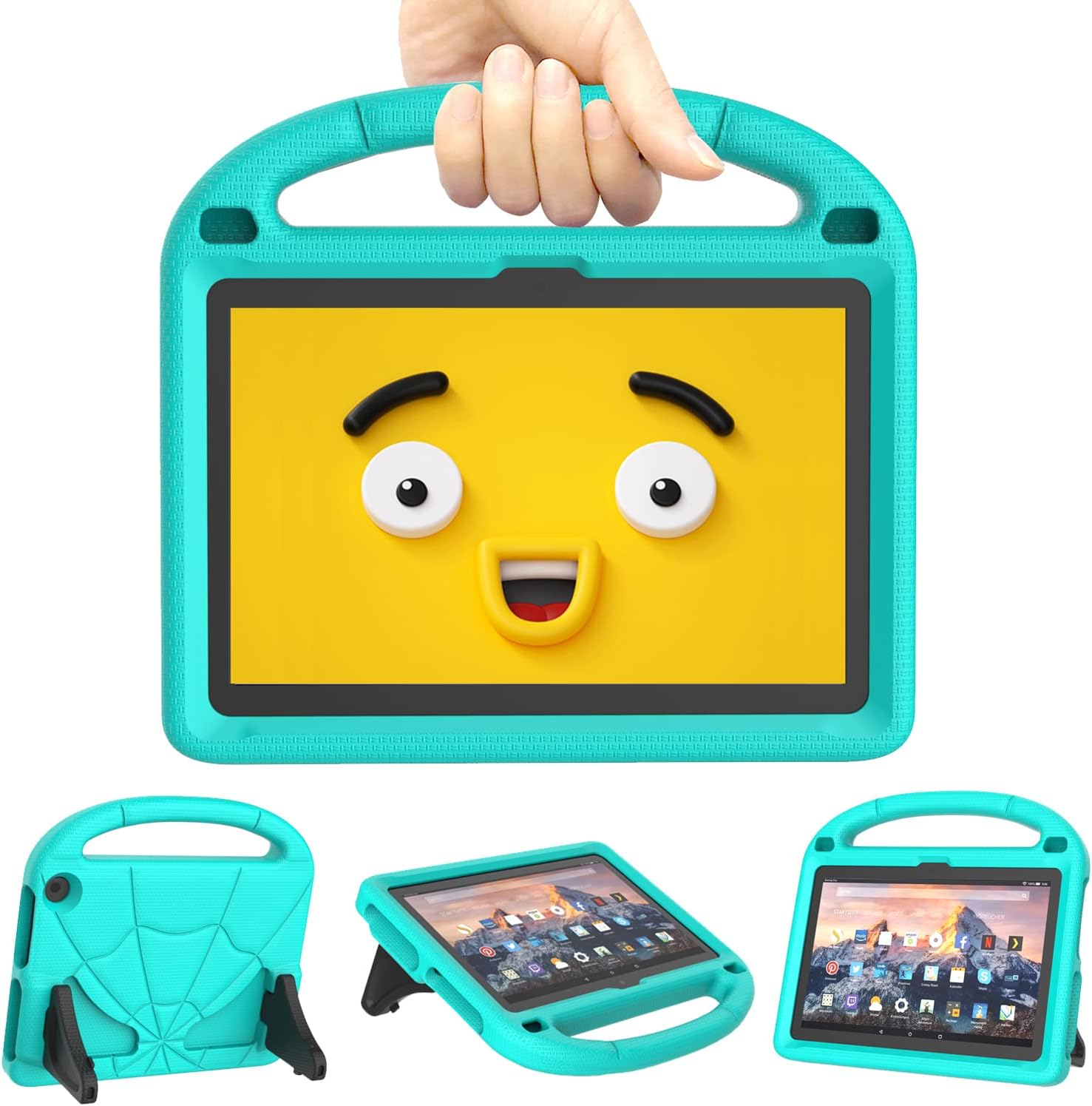 Detalle de Case for 8-inch Tablet for Kids (Not Fits Samsung iPad 8-inch) – Lightweight, Shockproof Turquoise