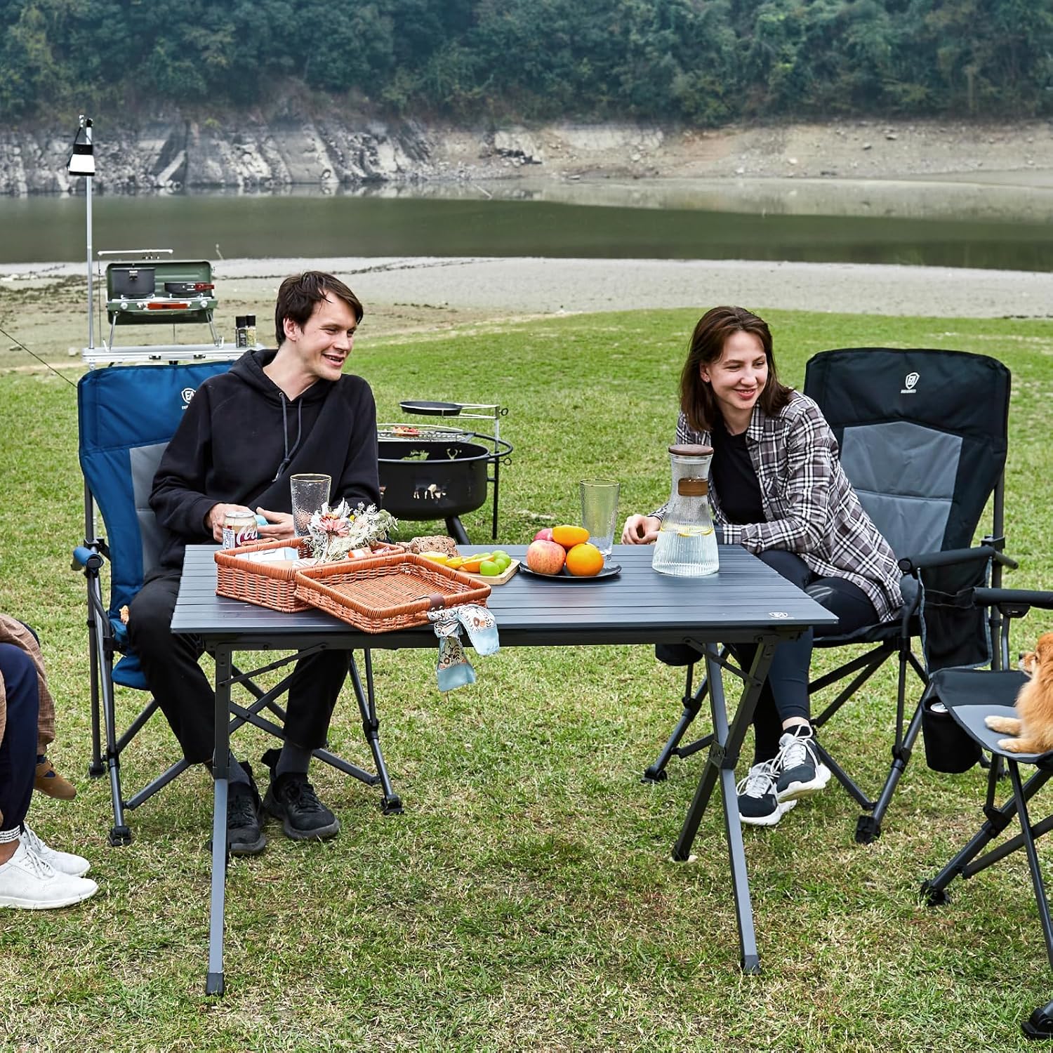 Thumbnail 1 de EVER ADVANCED Campingtisch Klappbar Aluminium 120x70 cm – robust, leicht und kompatibel mit Outdoor-Aktivitäten
