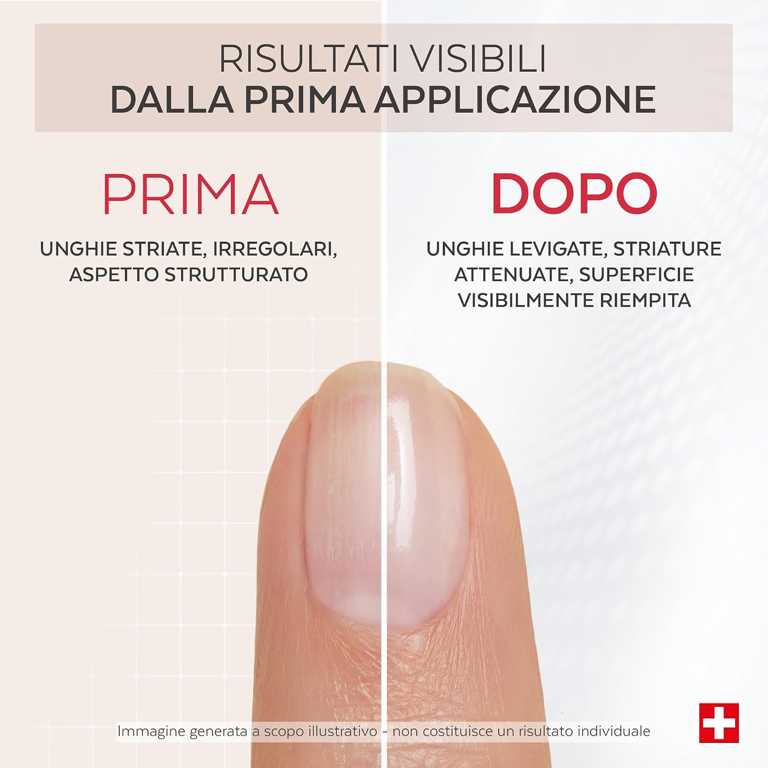 Detalle de PODERM Smalto Trattamento Correttore & Perfezionatore al Collagene per Unghie Striate – 8 ml