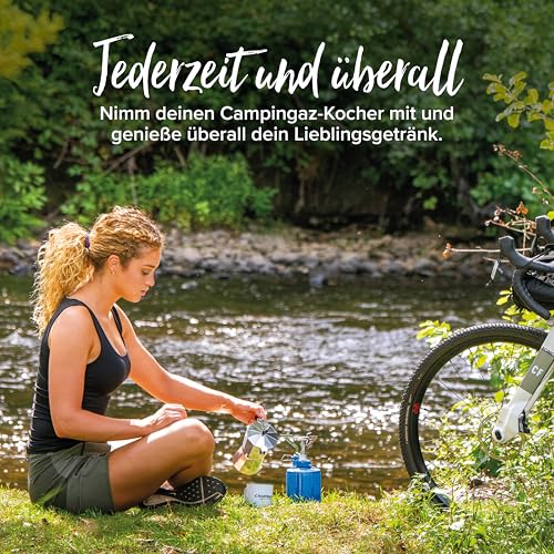 Detalle de Campingaz Twister Connect PZ Campingkocher – kompakter One-Flavor-Gaskocher mit Klickverbindung