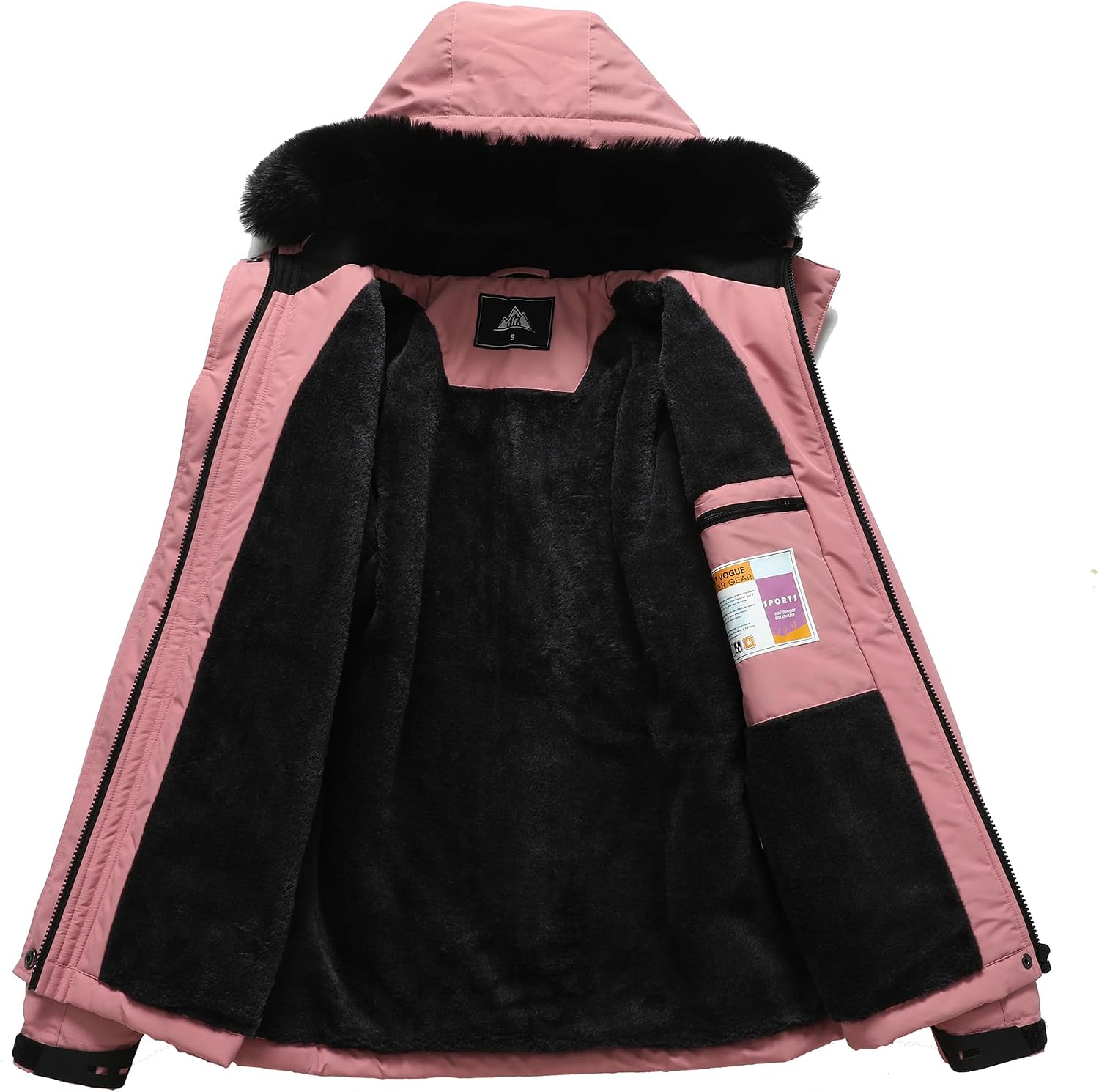 Detalle 2 de MOERDENG Women's Softshell Winter Coat