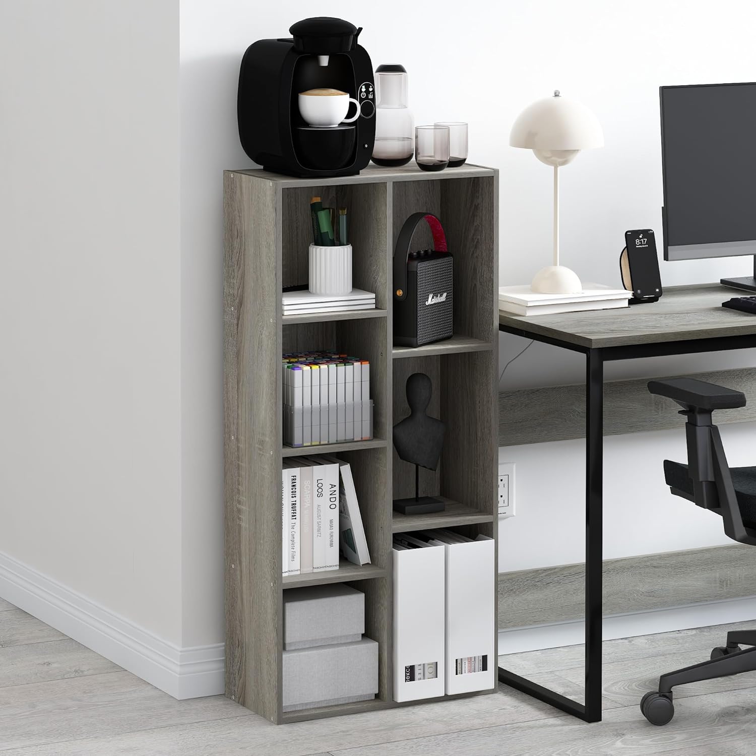Detalle de Furinno 7-Cube Bookshelf