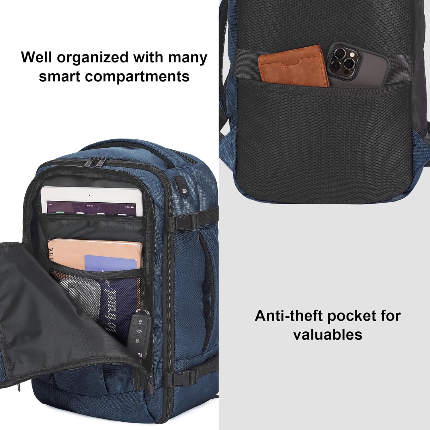 Thumbnail 4 de ECOHUB Travel Backpack 18x14x8 carry-on backpack
