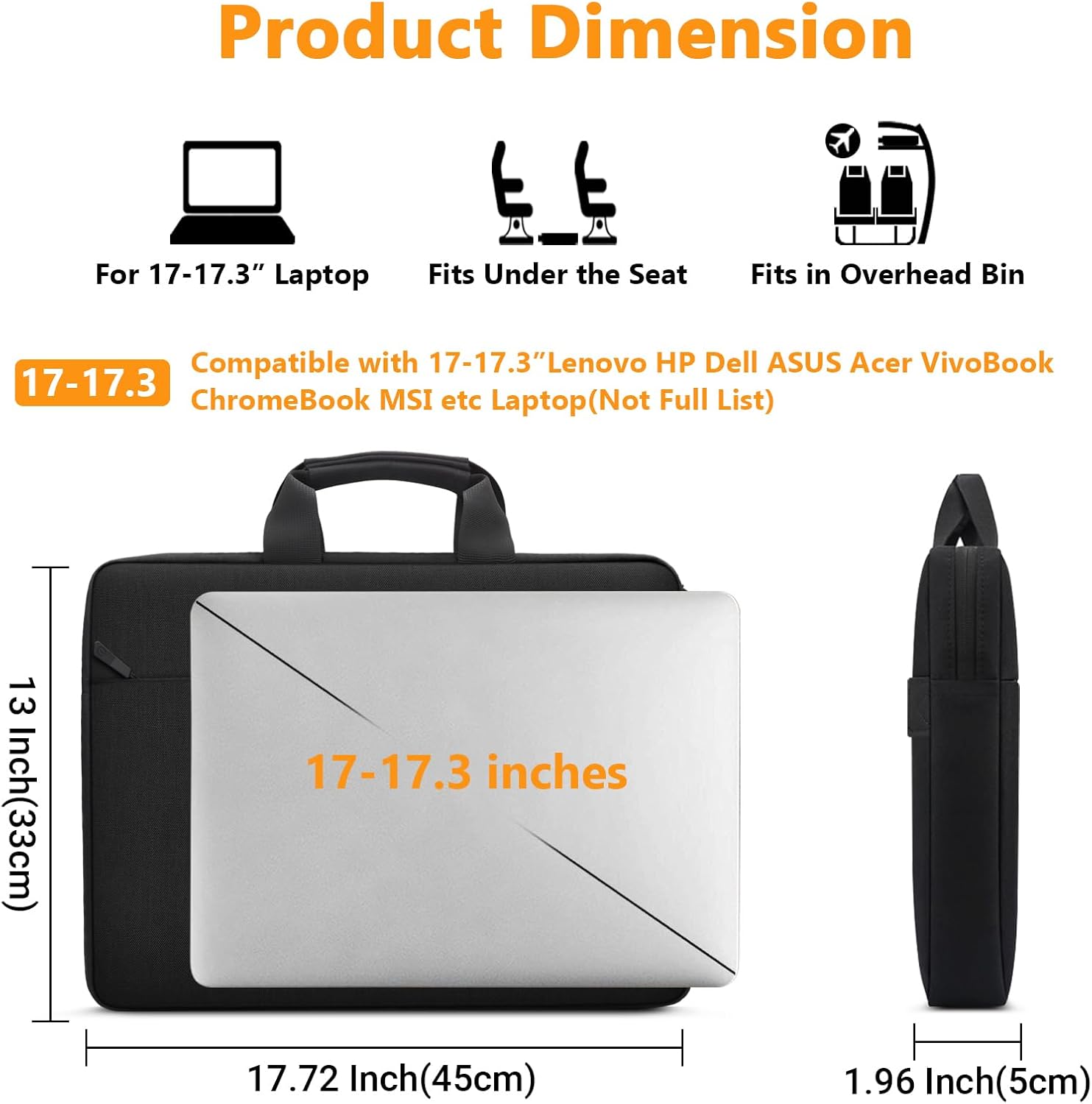 Thumbnail 4 de ZYB 17-17.3 Zoll Laptoptasche