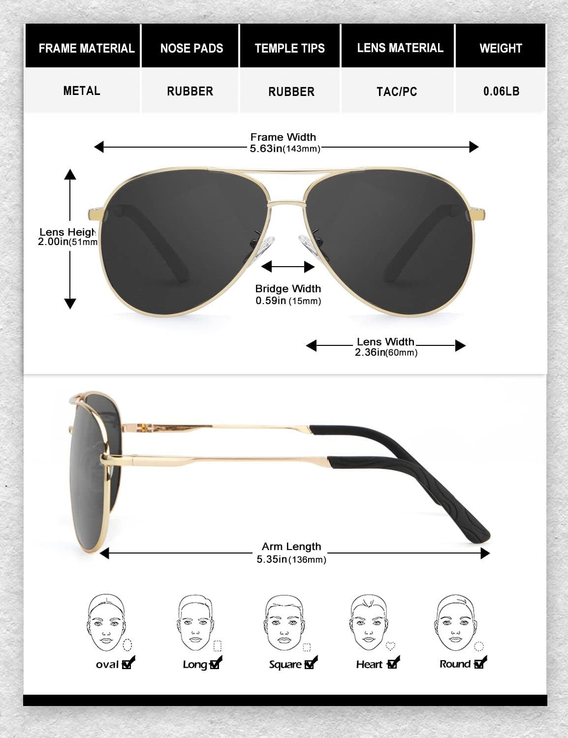 Thumbnail 3 de HENGOSEN Polarised Sunglasses