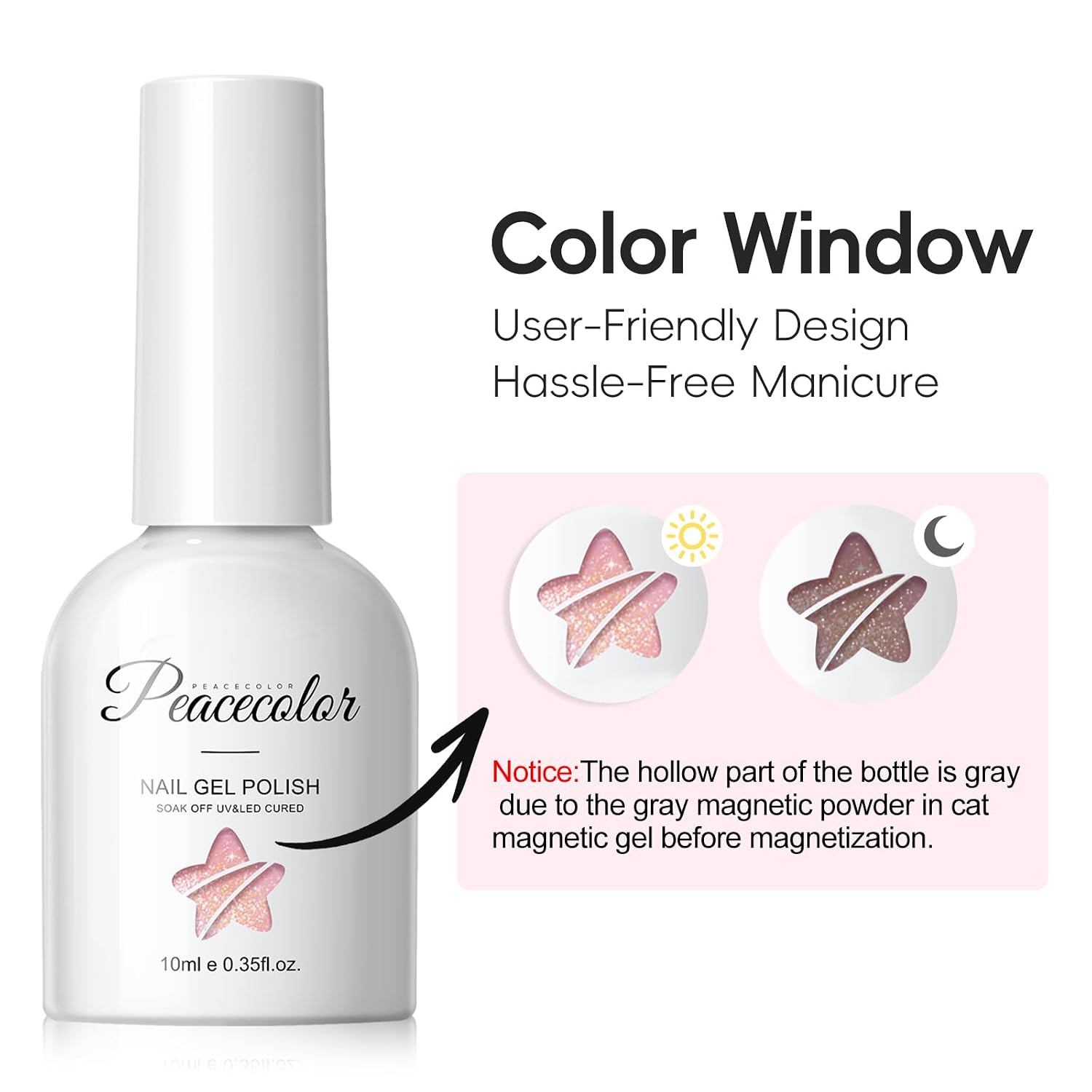 Thumbnail 5 de PEACECOLOR Cat Eye Gel-Lack UV 10 ml
