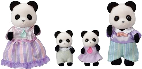 Detalle 2 de Sylvanian Families - La famille Panda — Set de 4 figurines articulées