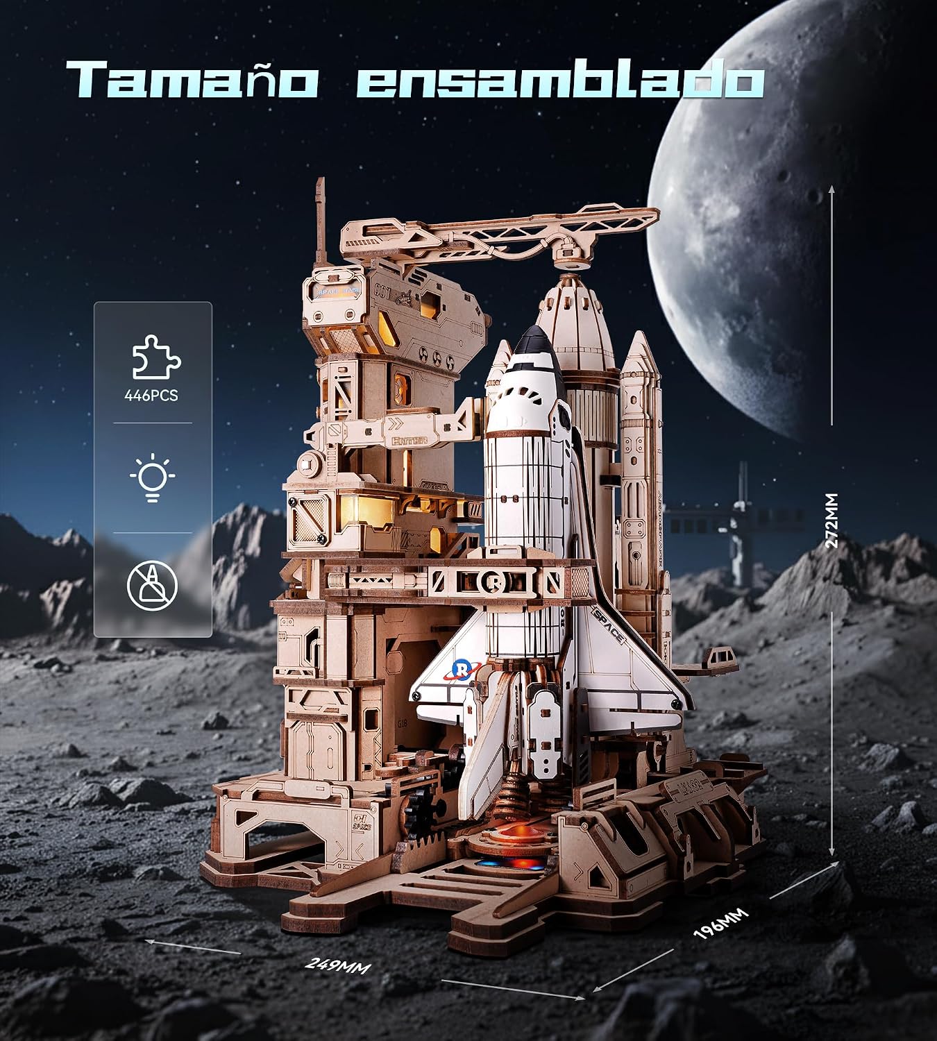 Detalle 2 de ROKR Puzzle 3D Transbordador Espacial LKA02 🚀