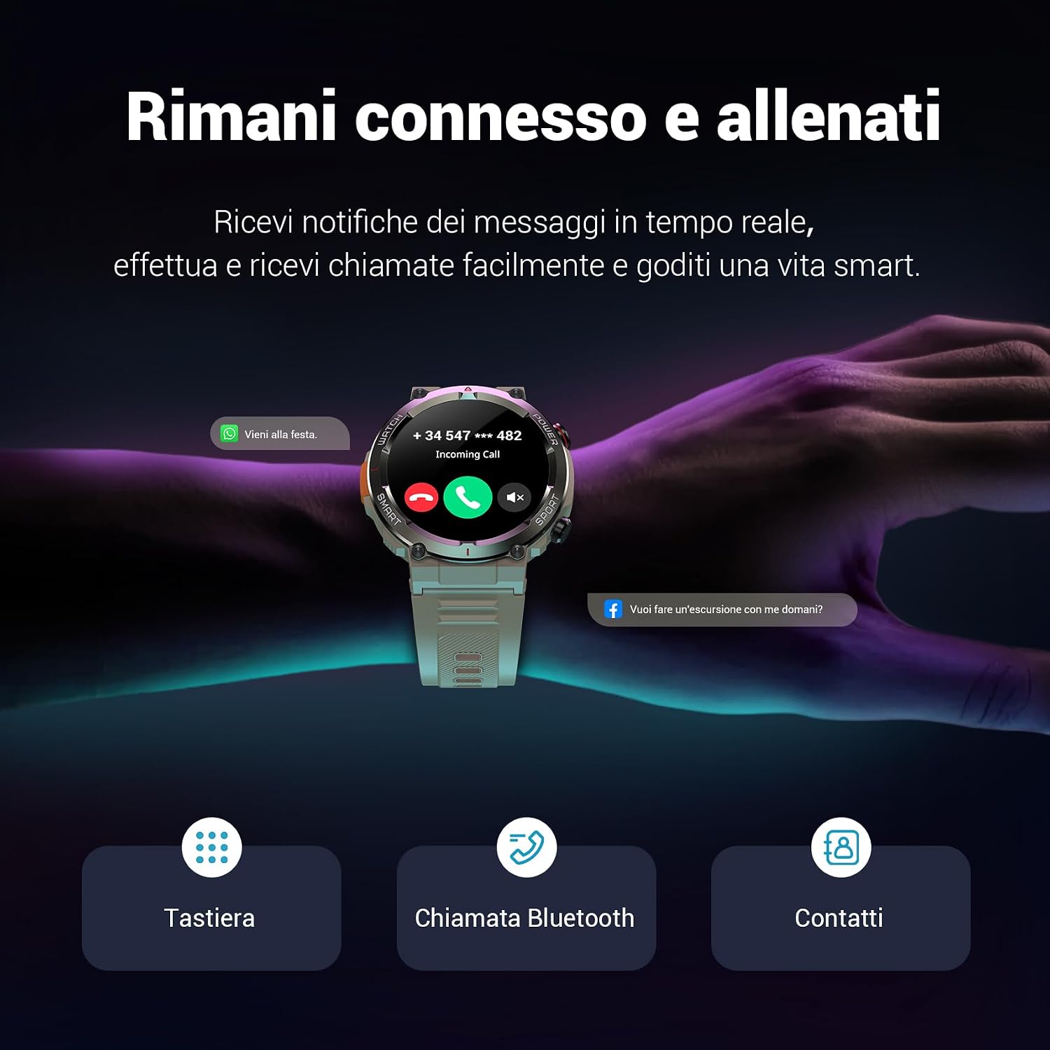 Thumbnail 3 de Blackview W50Pro Smartwatch 1,45