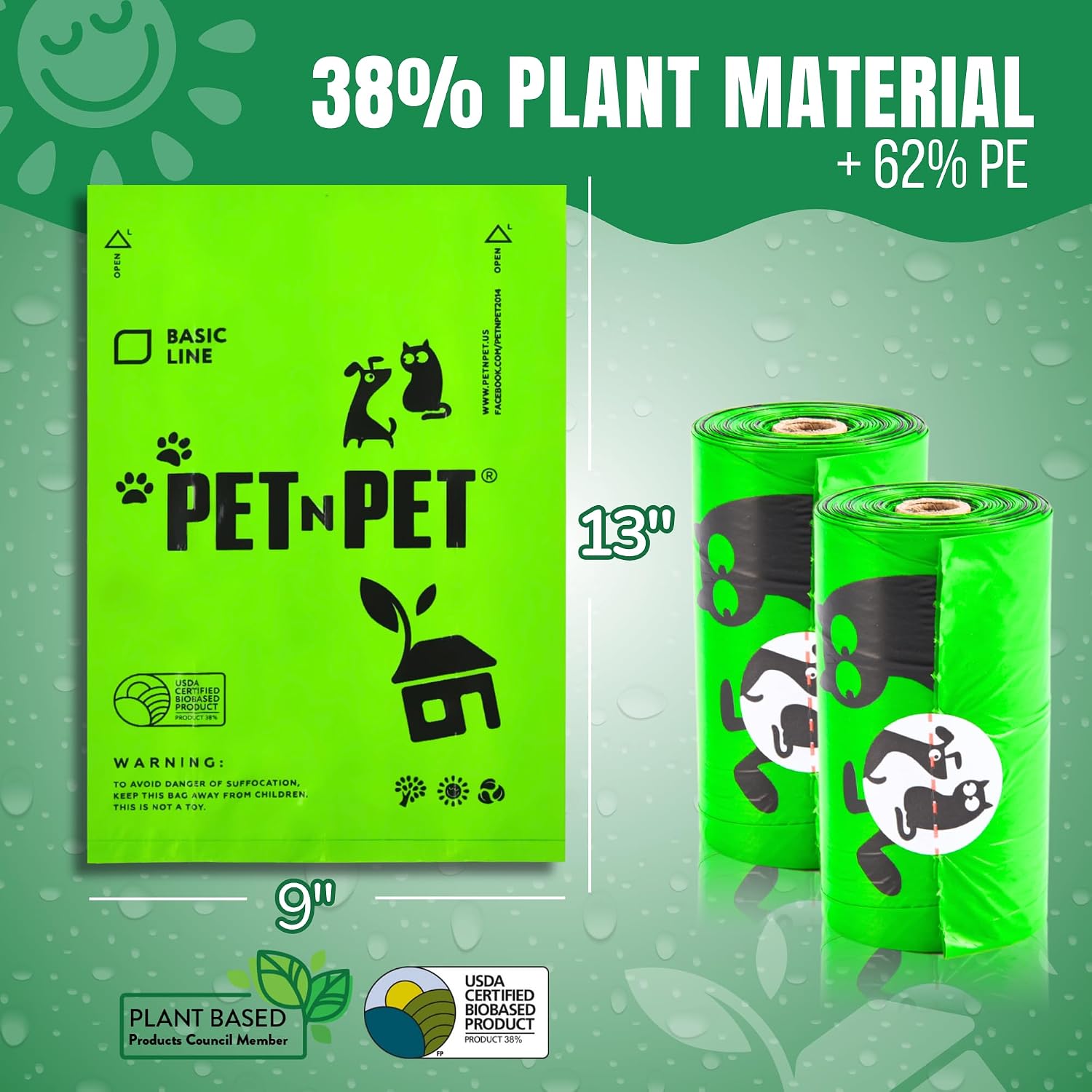 Detalle 2 de PET N PET Dog Poo Bags 540 Count