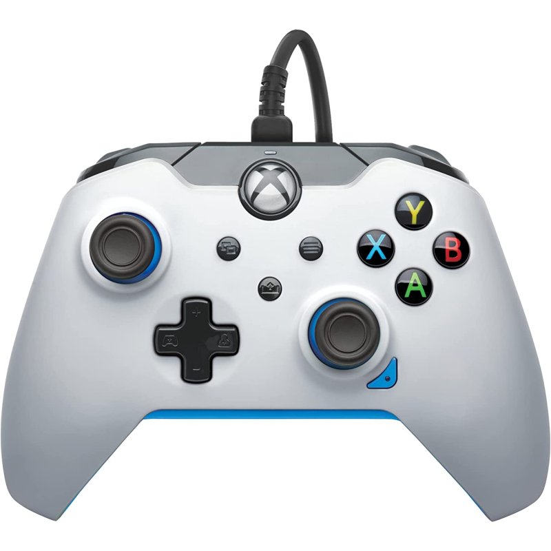 Detalle de PDP Mando con cable Ion White para Xbox Series X/S/One/PC