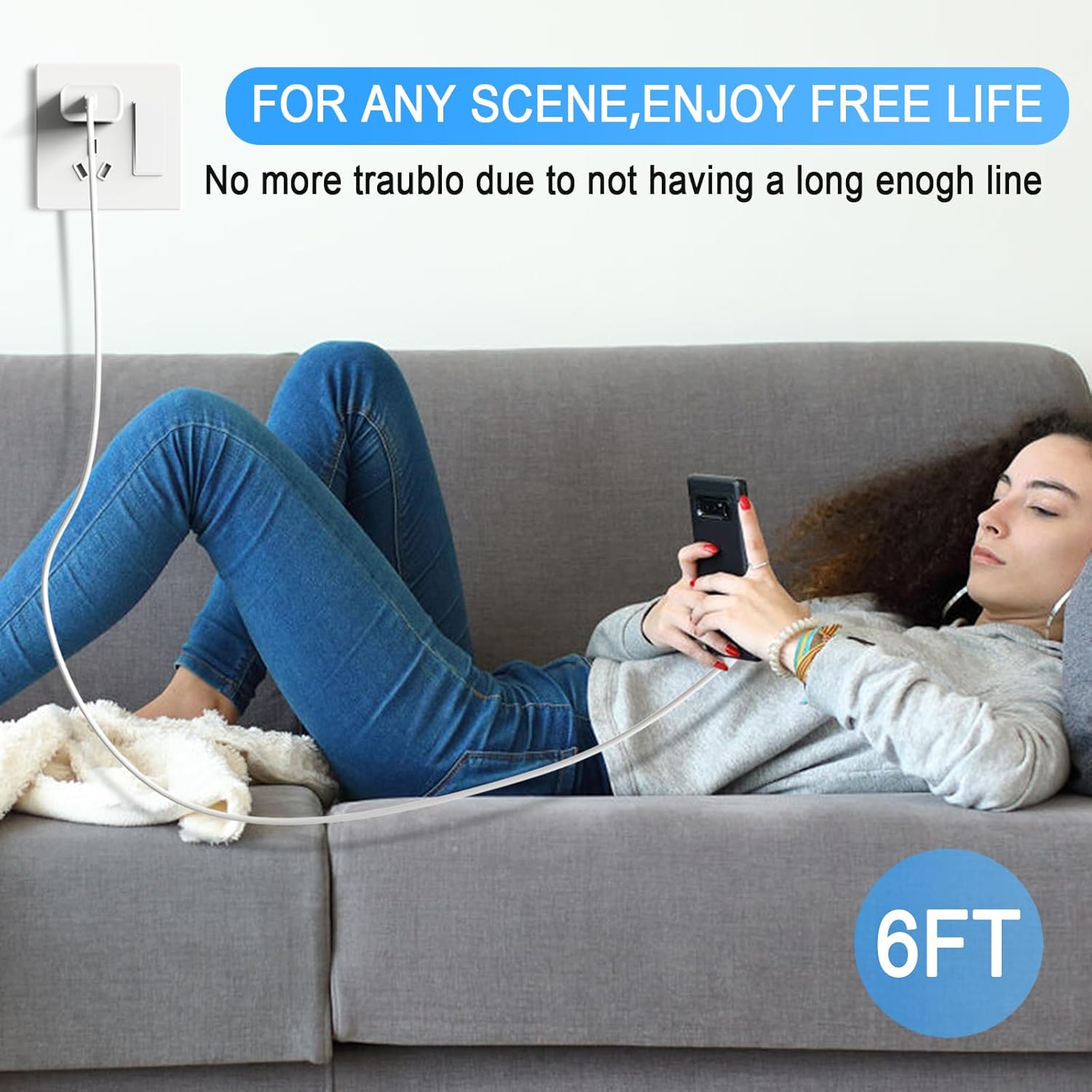 Thumbnail 6 de iPhone 17 4-Pack USB‑C Fast Charger 6ft 📱