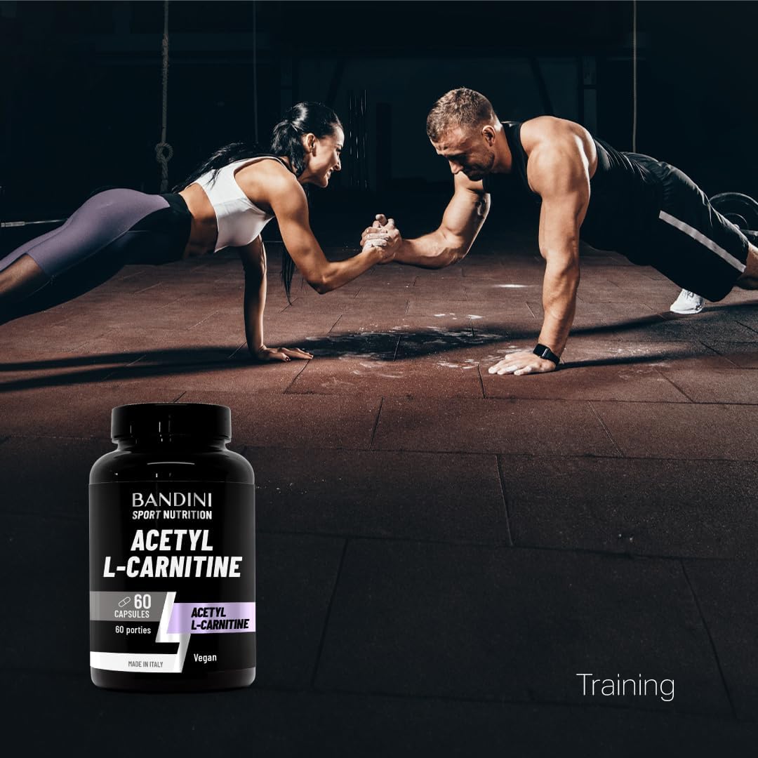 Detalle de BANDINI Acetyl L-Carnitine 1000 mg, veganistische capsules, 60 stuks