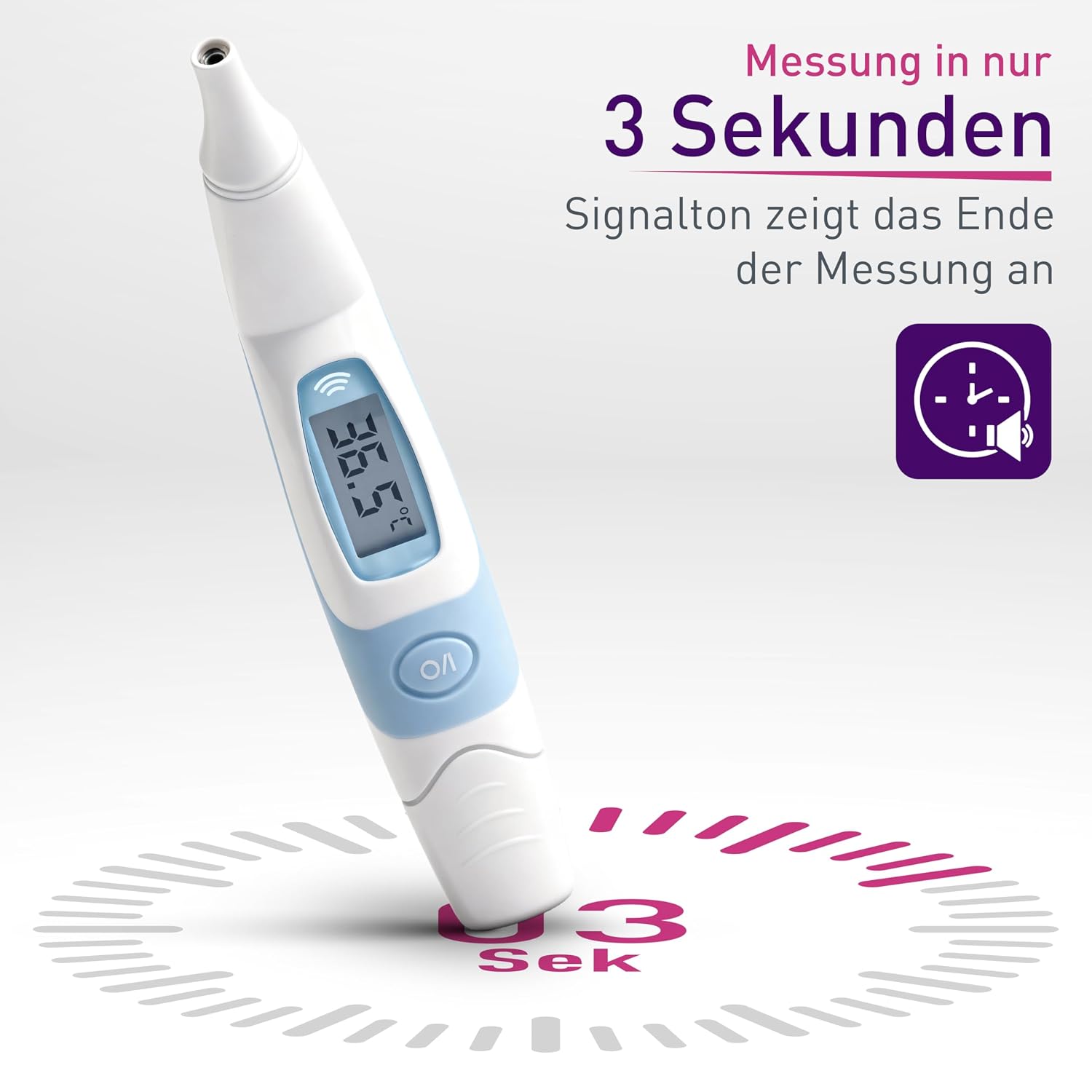 Detalle de scala SC 8172 infrarood oorthermometer met 9 geheugenplaatsen en koortsalarm