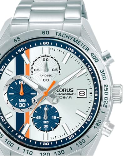 Detalle 1 de Lorus RM399JX9: Reloj analógico para hombre con correa de acero inoxidable