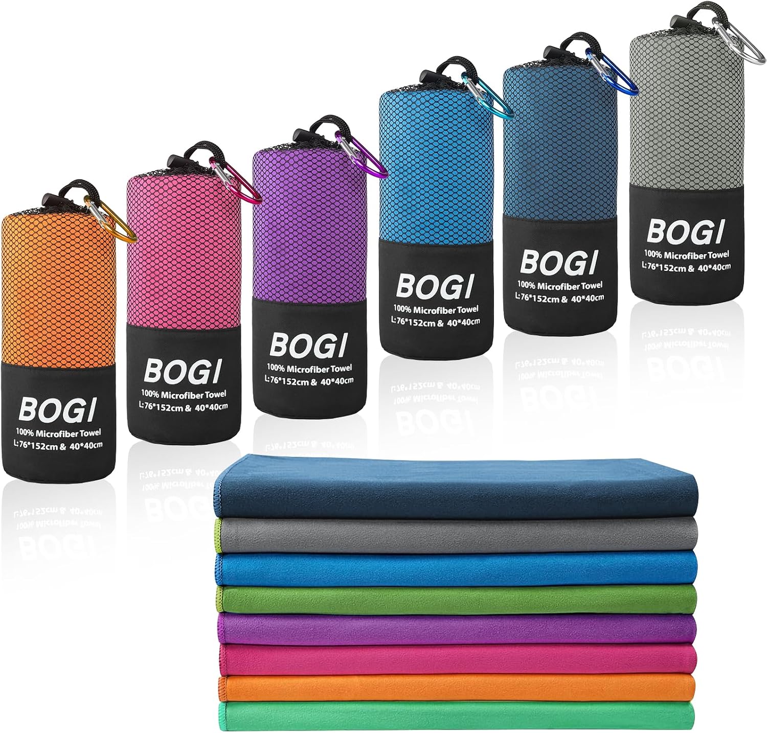 Detalle de BOGI Microfibre Quick Dry Gym Towel 152x76cm