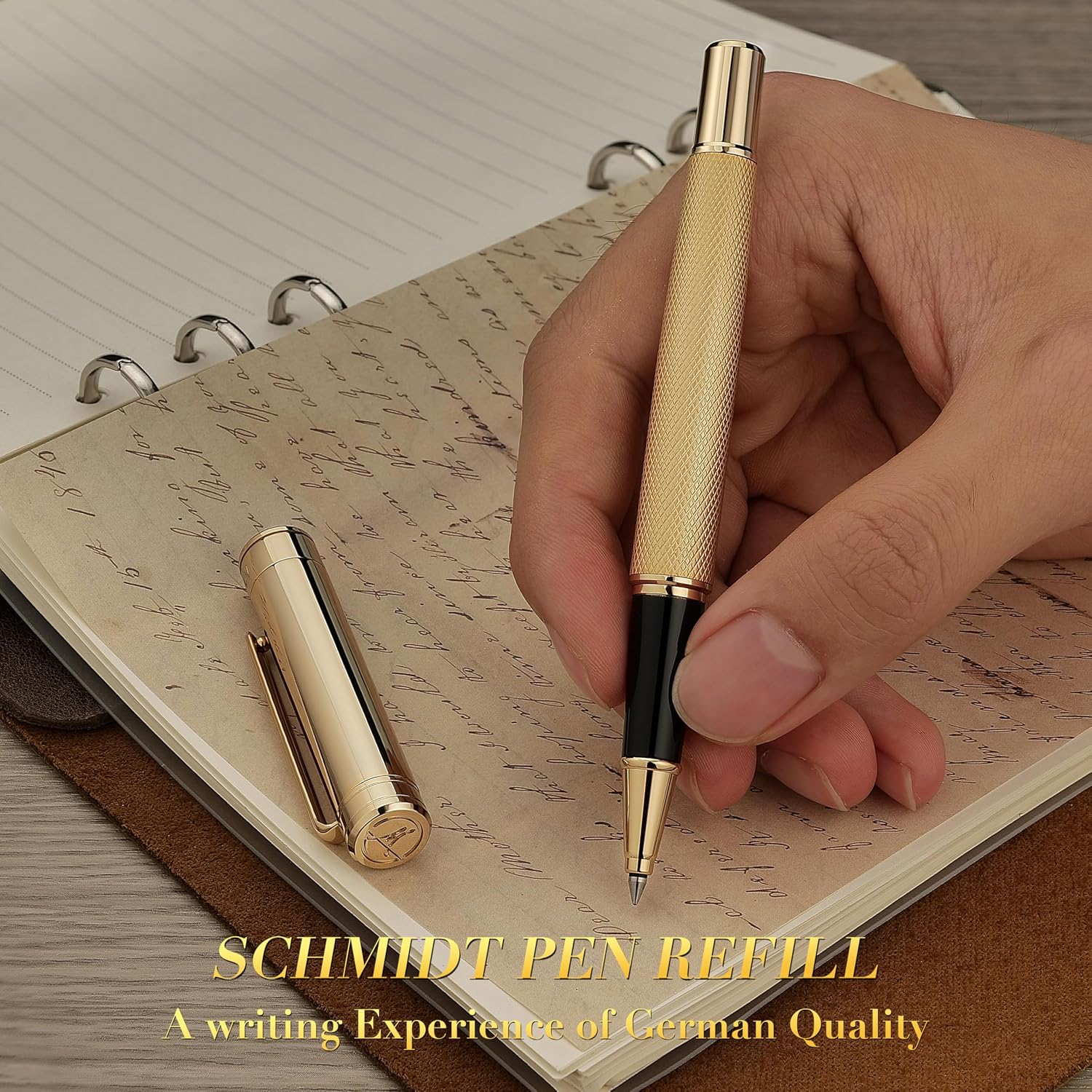 Detalle de MCNTEIK Rollerball Pen 24K Gold Finish