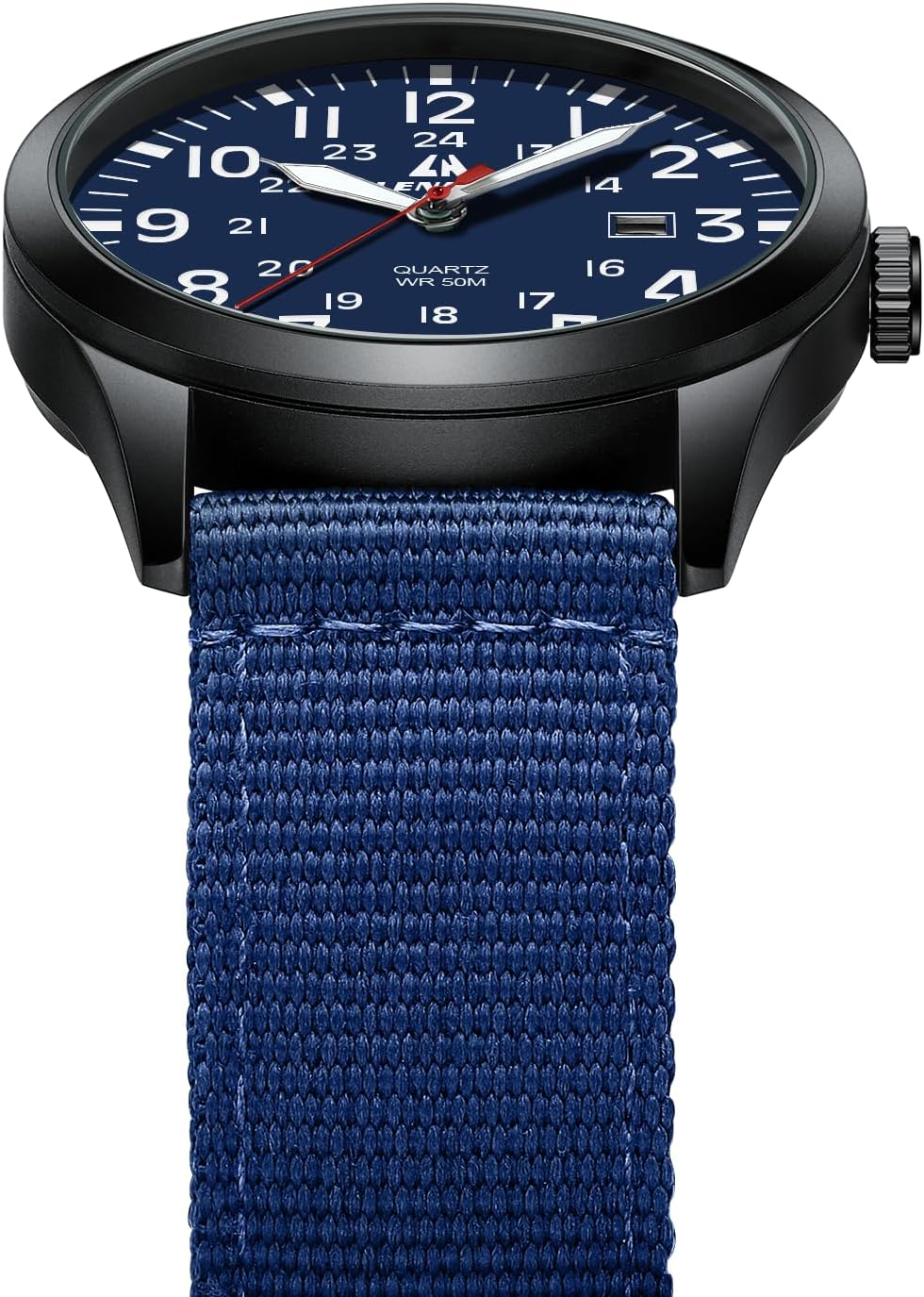 Detalle 2 de LN LENQIN 42 mm Militäruhr 30M wasserdicht
