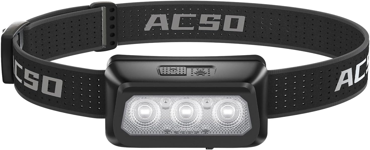 Detalle de ACSO Head Torch Rechargeable