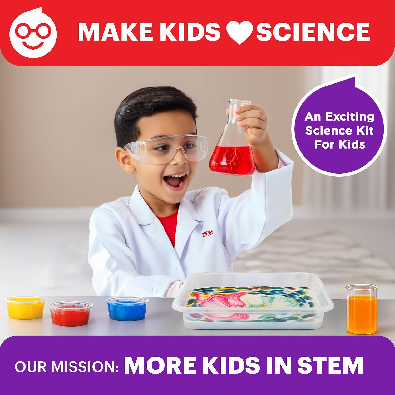 Detalle 2 de Doctor Jupiter Science Experiments Kit 50+ experiments 🔬