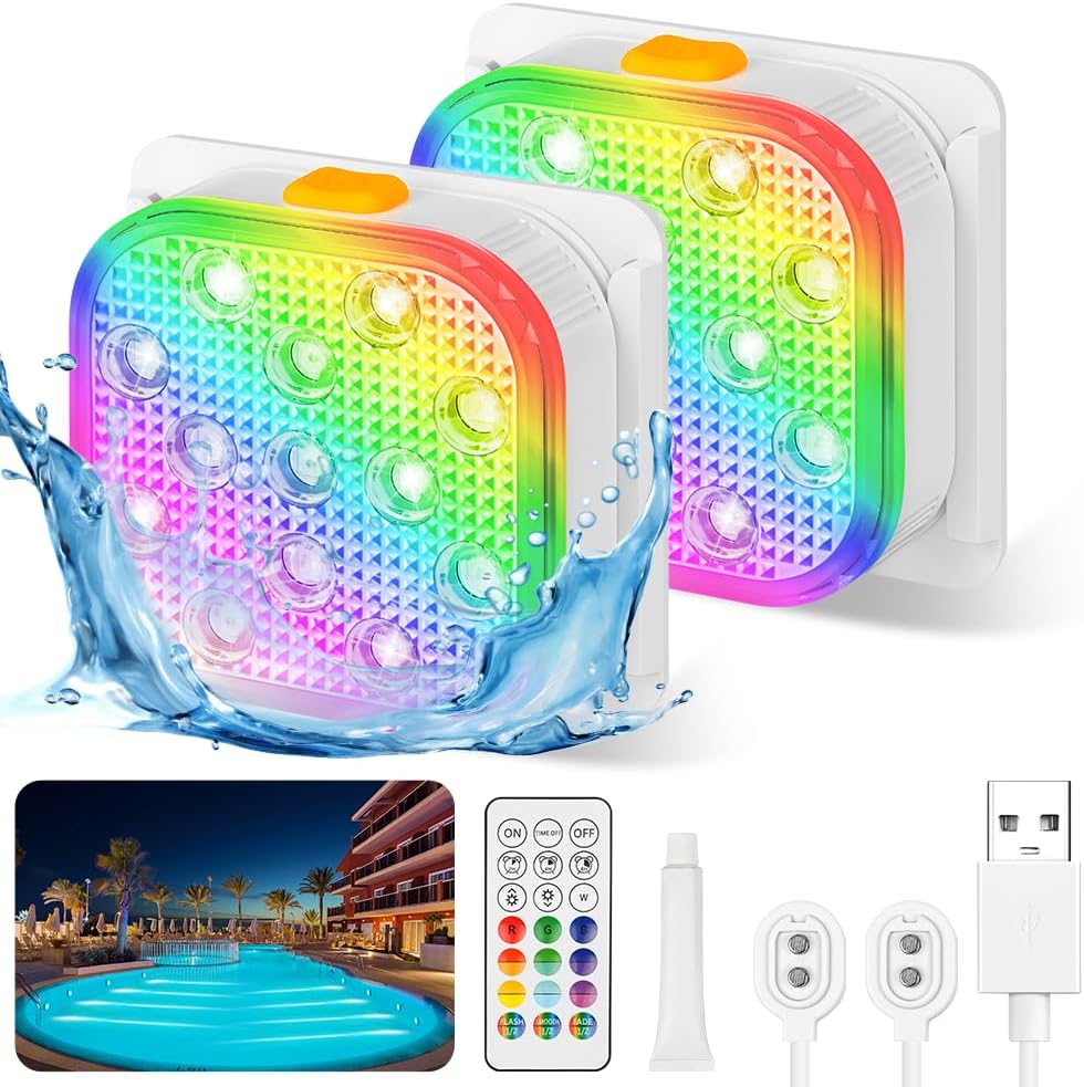 Detalle de Vicloon Luci LED per piscina RGB 16 colori