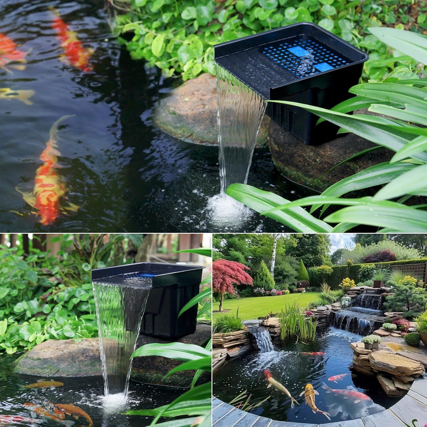 Thumbnail 6 de POPOSOAP Pond Waterfall Kit with 4500 L/H Pump, 3m Corrugated Tubing and Filter Media