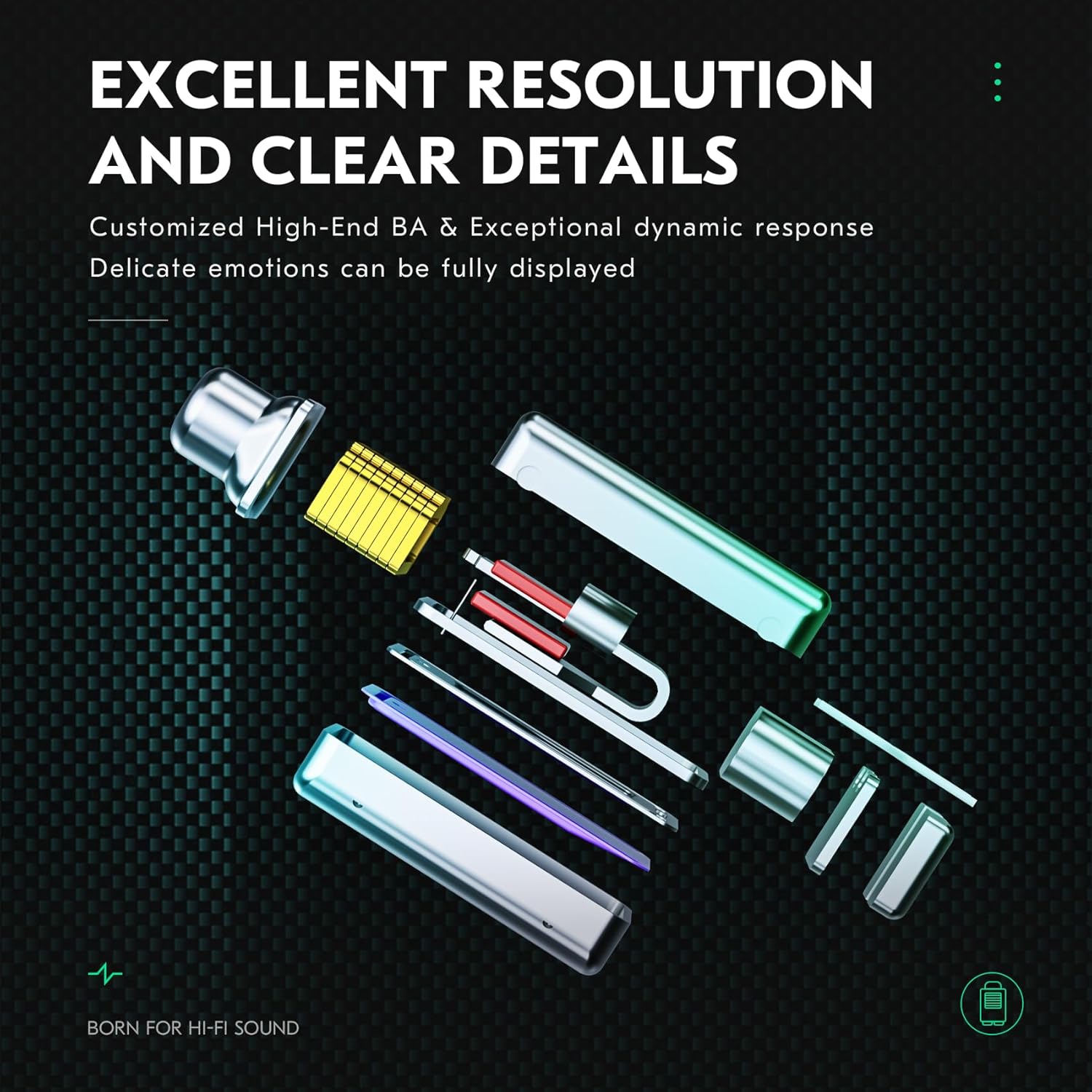 Thumbnail 6 de Yinyoo CCZ Harmony BC01 Pro wired in-ear earphones (hybrid driver IEM) — 3-frequency balanced sound