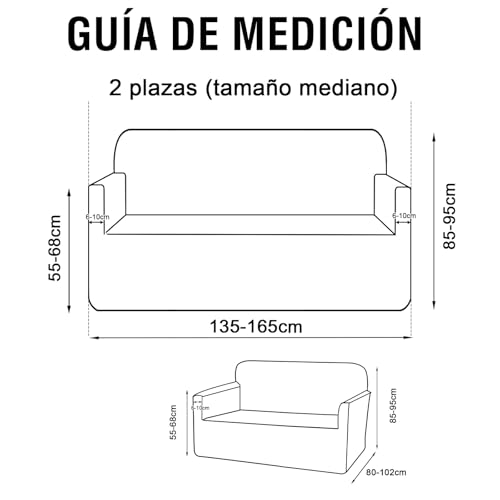 Thumbnail 2 de BellaHills Funda Elástica para Sofá 2 Plazas 🛋