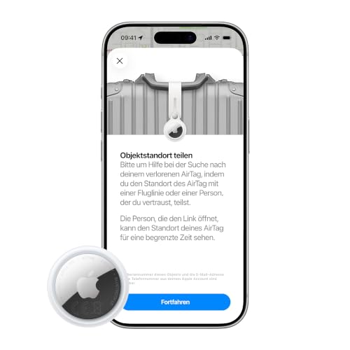 Detalle 2 de Apple AirTag (2. Generation) – Tracker für Schlüsselbund, Portemonnaie und mehr