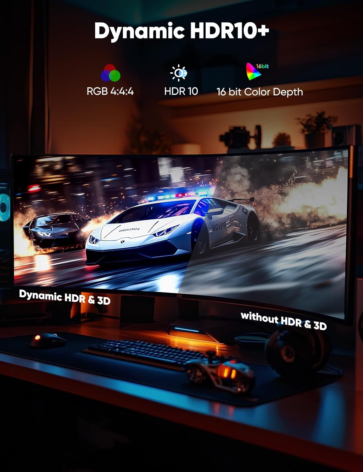 Thumbnail 6 de Capshi 8K DisplayPort 1.4 Cable (VESA Certified) 6.6 ft, 8K@60Hz / 4K@144Hz / 2K@240Hz, Braided Gray