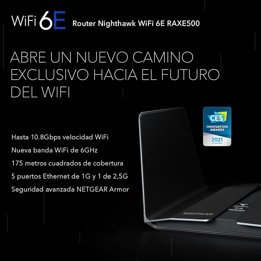 Thumbnail 1 de NETGEAR Nighthawk RAXE500 Router WiFi 6E AXE11000 de 500 m2