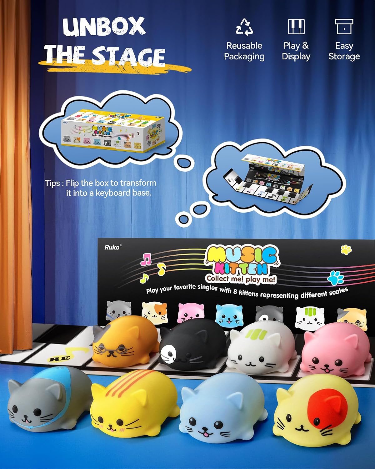 Thumbnail 6 de Ruko 1701A kids keyboard 8 notes